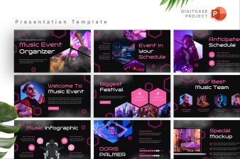 Music Event Organizer PowerPoint Template